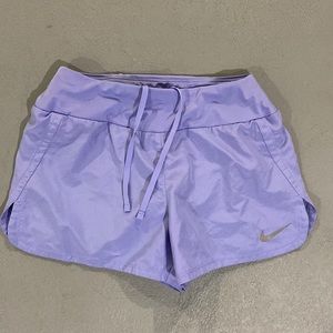 nike women’s purple athletic shorts